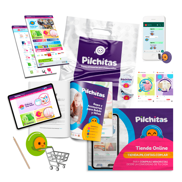 Pilchitas - Identidad / Interactivo / Servicios Complementarios / PACKAGING /  Editorial / Redes Sociales - Aguaviva - Dejamos Marcas